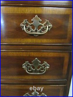 Drexel 18th Century Classics Banded Mahogany Chest, 7 Drawer High Dresser