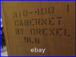 Drexel Cabernet Walnut Lingerie Chest, 7 Drawer Slender Dresser 310-400