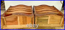 Drexel Nightstands Vintage PAIR Mahogany Cedar lined large Bedside chests
