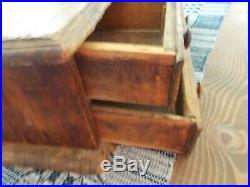 Early Tabletop Two Drawer Storage Chest / Apothecary / Spice Box / AAFA