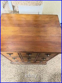 Ethan Allen Apothecary Chest 9 Drawers