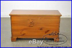 Ethan Allen Country Craftsman Solid Pine Lidded Blanket Chest with Drawer