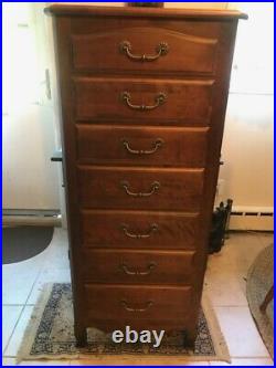 Ethan Allen Country French 7 Drawer Lingerie Chest