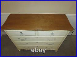 Ethan Allen Country French Maple Gentleman's Chest, Five Drawer Dresser 26-5211