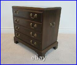 Ethan Allen Georgian Court Nightstand, Silver Chest, Four Drawers 11-3005