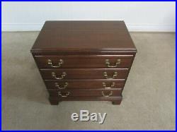 Ethan Allen Georgian Court Nightstand, Silver Chest, Four Drawers 11-9023