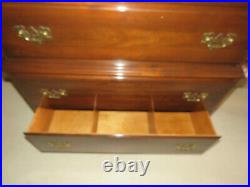 Ethan Allen Georgian Court Solid Cherry Chest on Chest 7 Drawers 11 5225