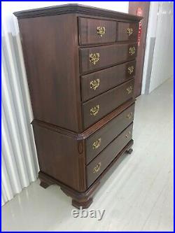 Ethan Allen Georgian Court Solid Cherry Chest on Chest 7 Drawers #11-5225 225