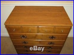 Ethan Allen Heirloom Maple Chest, 4 Drawer Tall Dresser, Rare Model 10-4515