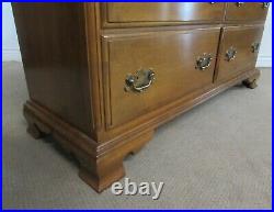 Ethan Allen Heirloom Maple Dresser, Seven Drawer Low Chest 10-5302