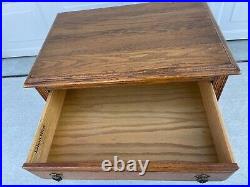 Ethan Allen Royal Charter Oak Collection 3 Drawer Chairside Chest 16-9006