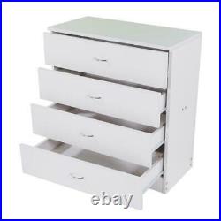 FCH Chest of Drawers Dresser 4 Drawer Furniture Cabinet Bedroom Storage WHITE