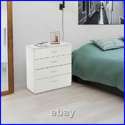 FCH Chest of Drawers Dresser 4 Drawer Wood Organizer Cabinet Bedroom Furniture