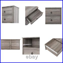 Fashion 6 Drawer Dresser Furniture Bedroom Organizer Clothes Chest Drawers Gray