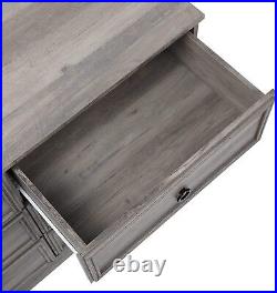 Fashion 6 Drawer Dresser Furniture Bedroom Organizer Clothes Chest Drawers Gray
