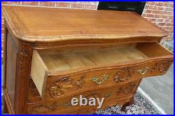 French Antique Oak Louis XV Chest of Drawers / Sideboard