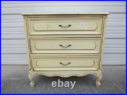 French Bachelor Chest 3 drawers Dresser Nightstand Provincial Hollywood Regency