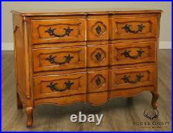 French Provincial Louis XV Style Vintage Custom Quality Dresser Chest of Drawers
