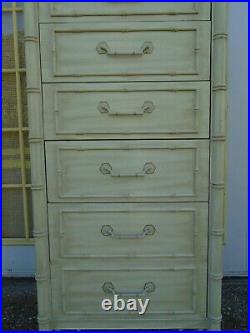 Fretwork Lingerie Chest of Drawers Faux Bamboo Thomasville Tall dresser Allegro