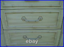 Fretwork Lingerie Chest of Drawers Faux Bamboo Thomasville Tall dresser Allegro