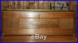 Gerstner walnut wood tool chest style 52, 11 drawer with base style 62, 4 drawer