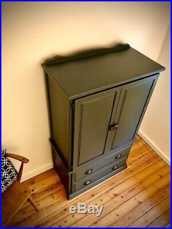 Grey Painted Linen Cupboard Storage Cupboard Chest Of Drawers Tallboy Ukdel