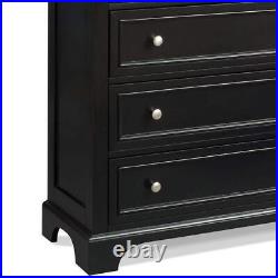 HOMESTYLES Chest Of Drawers 36Hx36Wx16.5D 4-Drawer Engineered Wood Black