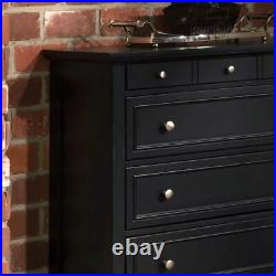 HOMESTYLES Chest Of Drawers 36Hx36Wx16.5D 4-Drawer Engineered Wood Black