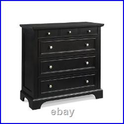 HOMESTYLES Chest Of Drawers 36Hx36Wx16.5D 4-Drawer Engineered Wood Black