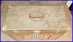 H Gerstner & Sons Wood Machinist Tool Box Chest 11 Drawers Original Vintage +KEY