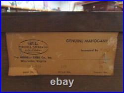 Henkel Harris Mahogany 10 Drawer Dresser, Low Chest, Model 124 Finish 29