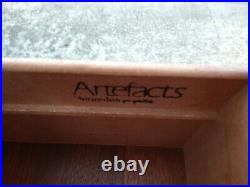 Henredon Artefacts Campaign 6 Drawer Oak Wood Dresser Chest Hollywood Regency