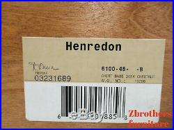 Henredon Oversized Burl Wood Regency Marble Top Chest of Drawers Dresser A