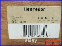 Henredon Oversized Burl Wood Regency Marble Top Chest of Drawers Dresser B
