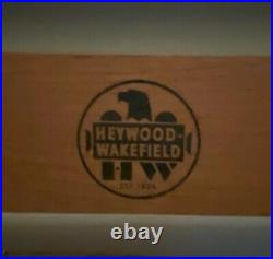 Heywood Wakefield Bedroom Set Full Bed, Dresser, 4 Drawer Chest, Vanity, Stool