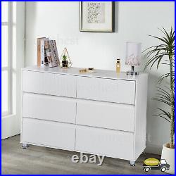 High Gloss Chest of Drawers Storage Bedside Cabinet Dresser Bedroom Furniture