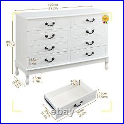 Home Chests of Drawers 8 Drawers Dresser Wooden Storage Dressers for Girls US