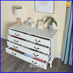 Home Chests of Drawers 8 Drawers Dresser Wooden Storage Dressers for Girls US