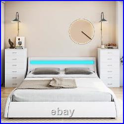 Homfa 6 Drawer Dresser for Bedroom Modern White Chest Premium Wood ps