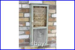 Industrial Wooden Unit Distressed Wall Mountable Cabinet 6 Drawers Storage Chest