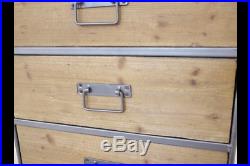 Industrial chest 4 drawer tallboy cabinet chest