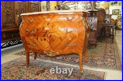 Inlaid Rosewood Bombay Style French Antique Chest of Drawers / Sideboard