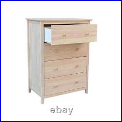 International Concepts Chest of Drawers 41 H X 29.5 W 4-Drawer Unfinished Wood