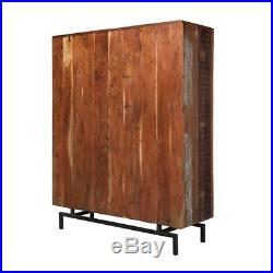 Jaipur Reclaimed Mango Wood Iron Base 14-Drawer Large Storage Chest Dresser