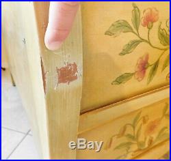 John Widdicomb Painted French Louis XV Style Gold Bombay Chest of Drawer Dresser