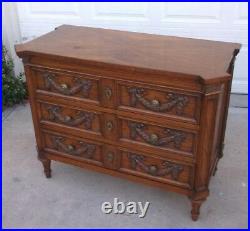 Karges 3 Drawer Walnut Neo Classical Chest