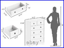 LGHM 6 Drawer Dressers for Bedroom, Chest of Drawers Furniture Organizer Storage