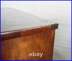 Large Antique Victorian bow front chest of drawers