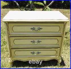 Large Antique/Vtg Henry Link French Provincial Wood Chest of Drawers Nightstand
