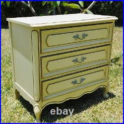 Large Antique/Vtg Henry Link French Provincial Wood Chest of Drawers Nightstand